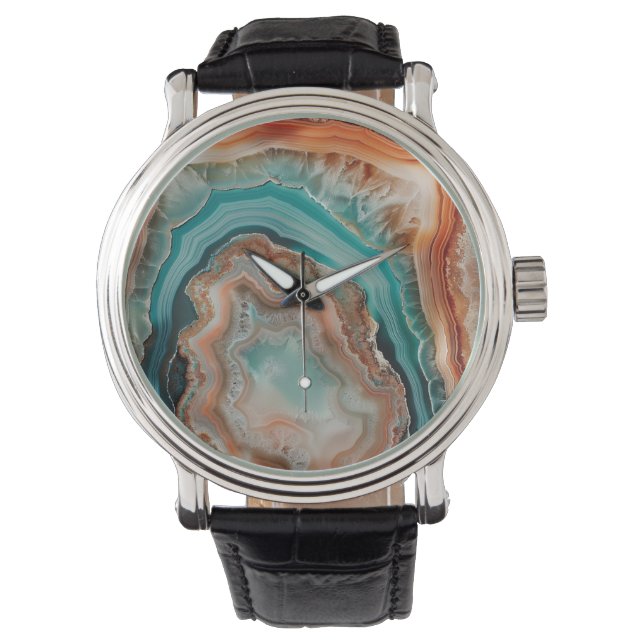 3 D Agate Watch Armbandsur (Framsida)