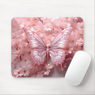 3-D Rosa Butterfly On Flowers Musmatta