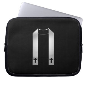 3-D Se Silver Priests lager Laptop Fodral