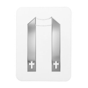 3-D Se Silver Priests lager Magnet