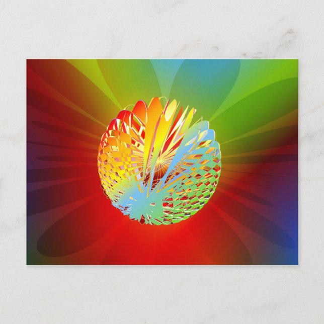 3-d Sphere Vykort (Framsida)