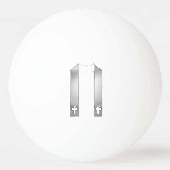 3-D Titta på Silver Prists lager Pingisboll (Framsidan)