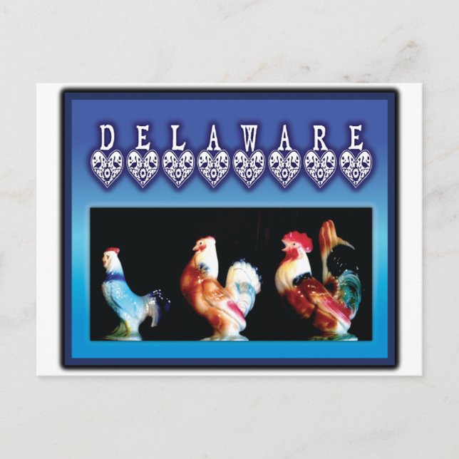 3 Delaware hönor Vykort (Framsida)