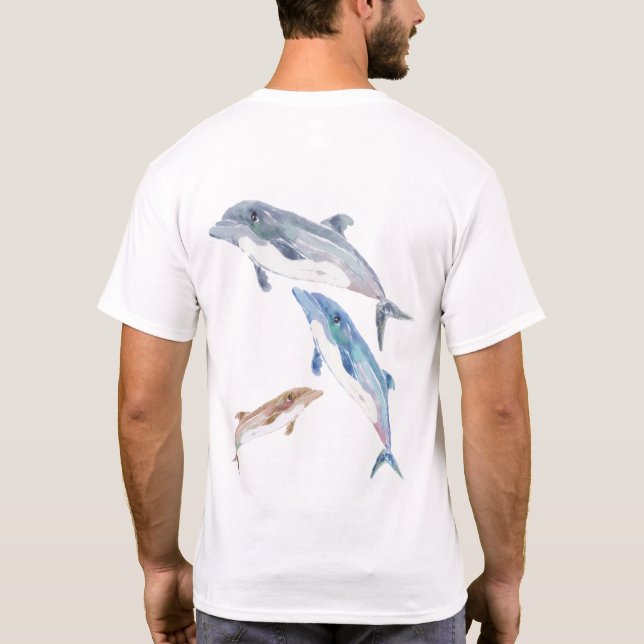 3 delfiner t shirt (Baksida)