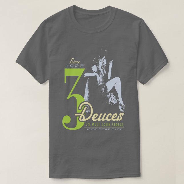 3 Deuces Jazz Club T Shirt (Design framsida)