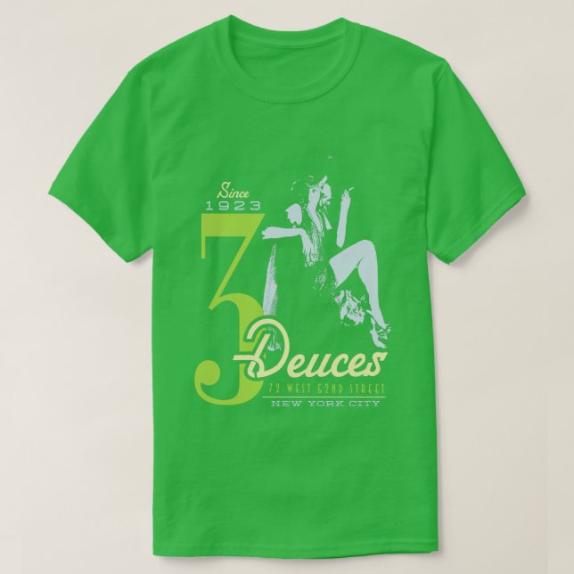 3 Deuces Jazz-Klubb T Shirt (Design framsida)