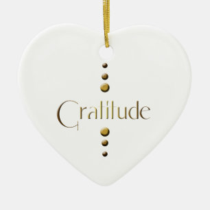 3 Dot Guld block Gratity Julgransprydnad Keramik