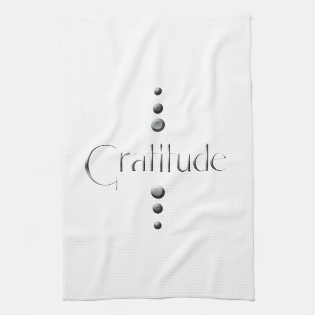3 Dot Silver block Gratity Kökshandduk (Vertikal)