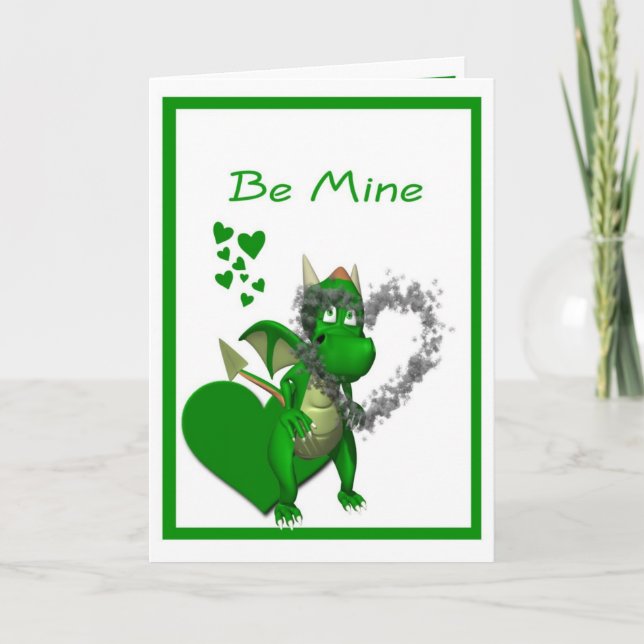 3. Dragoner behöver också Valentineser! Helgkort (Framsida)