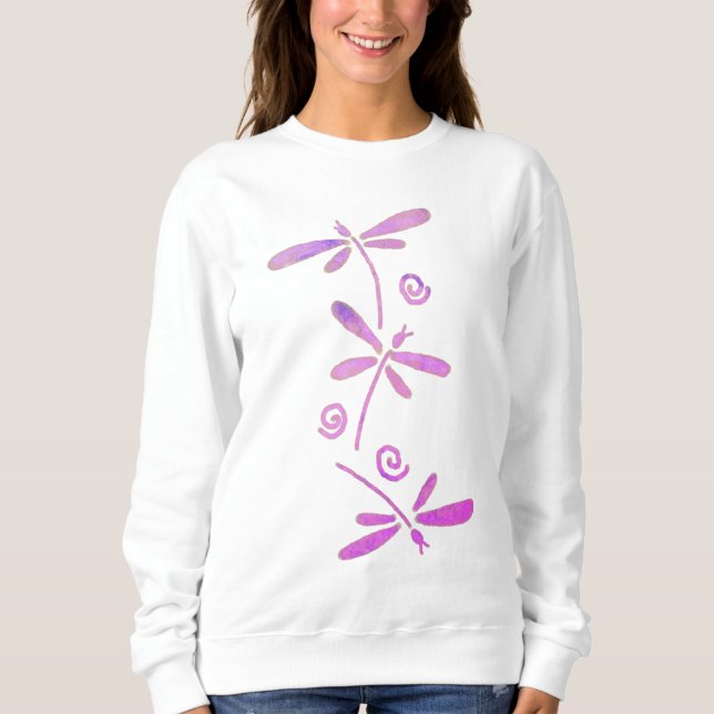 3 Dragonflugor i Abstrakt T Shirt (Framsida)