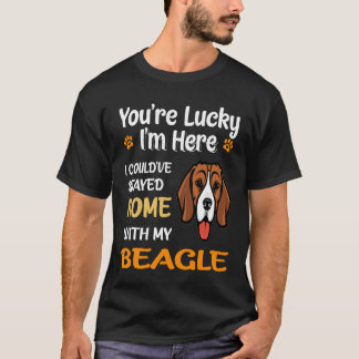 3 Du är lycklig - Hemma med min beagle T Shirt