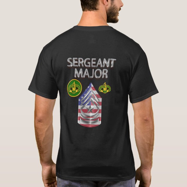 3:e Armored Cavalry Regiment Sergeant Major "SGM" T Shirt (Baksida)