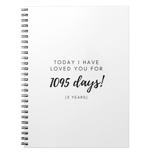 3:e årsdagen av Gift med Boykompis Girlkompis Anteckningsbok (Framsidan)