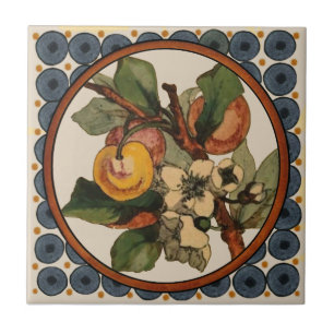 3:e av 5 Repro 1890-talet målade Doulton Lambeth Kakelplatta