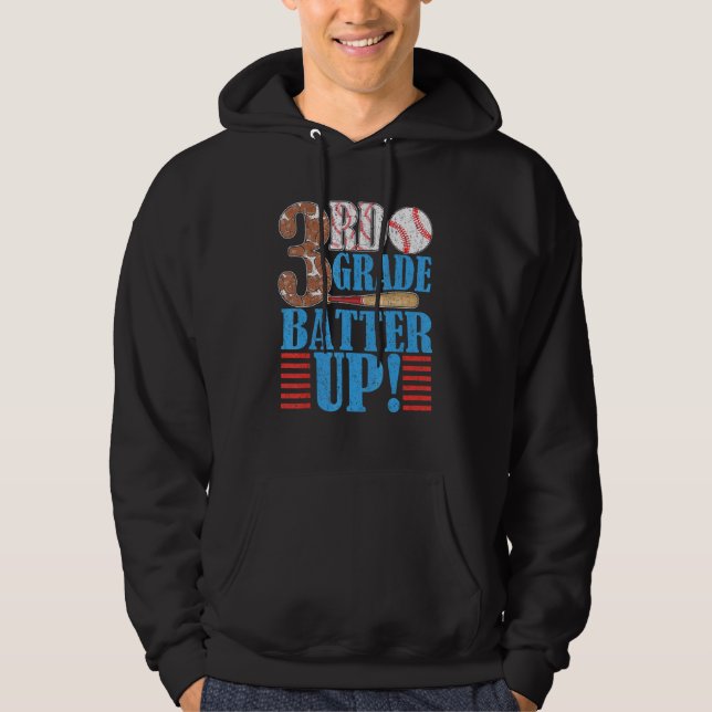 3:e Back to school-batterinivå för tredje Klass Hoodie (Framsida)