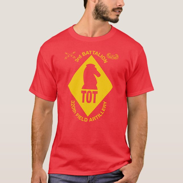 3:e bataljonen 320:e Fält-artillerienheten T-Shirt (Framsida)