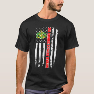 3:e beväpnade kavalleriregementet American Flagga T Shirt