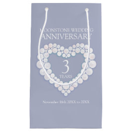 3:e bröllop-årsdagen för månsten för bestruket hjä