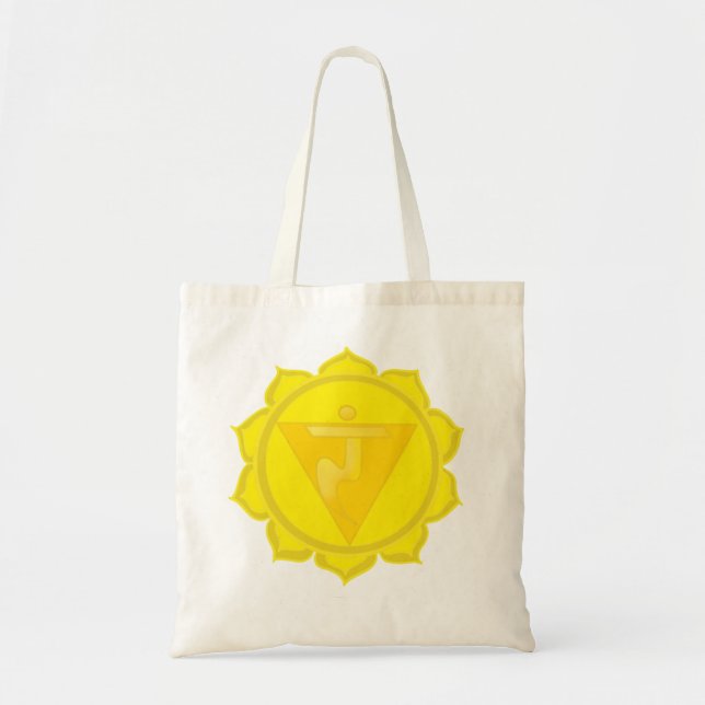 3:e Chakra - Manipura Tote Bag Tygkasse (Framsidan)
