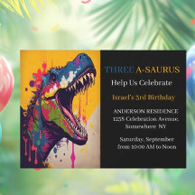 3:e dinosaur födelsedagsfesten