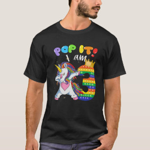 3:e födelsedag flickor som döper till Unicorn Pop T Shirt