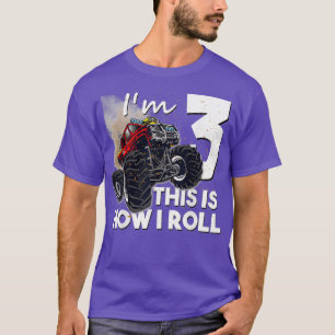3:e födelsedag Monster Lastbil 3 år gammal gåva T Shirt