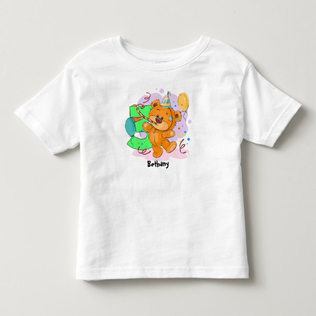3:e födelsedag Nalle T Shirt (Framsida)