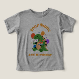 3:e födelsedagen Dino T Shirt