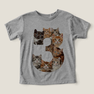 3:e födelsedagen: Kattor som var tre år gamla barn T Shirt