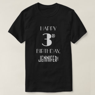 3:e födelsedagen Party - Art Deco Inspired look Sh T Shirt
