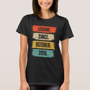 3:e födelsedagskalkyl sedan oktober 2019 3 år gamm t shirt