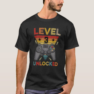 3:e födelsedagsnivå 3 - ej låsta videospel 1 t shirt