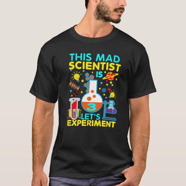 3:e födelsedagspresent som den här vetenskapsmanne t shirt (Framsida)