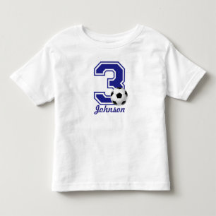 3:e födelsedagstjukaren, personlig för fotboll tee shirt