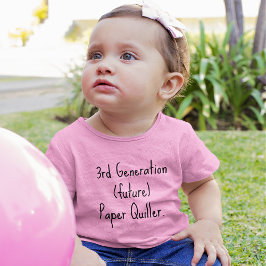 3:e generationens (framtida) Quiller, rosa fin jer T Shirt