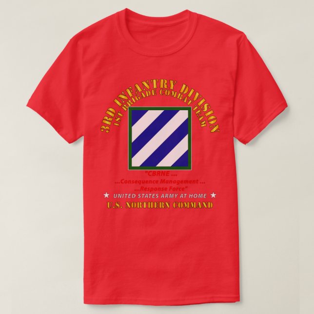 3:e ID CBRNE US NorthCom T Shirt (Design framsida)