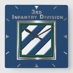 3:e infanteridivisionen fyrkantig klocka