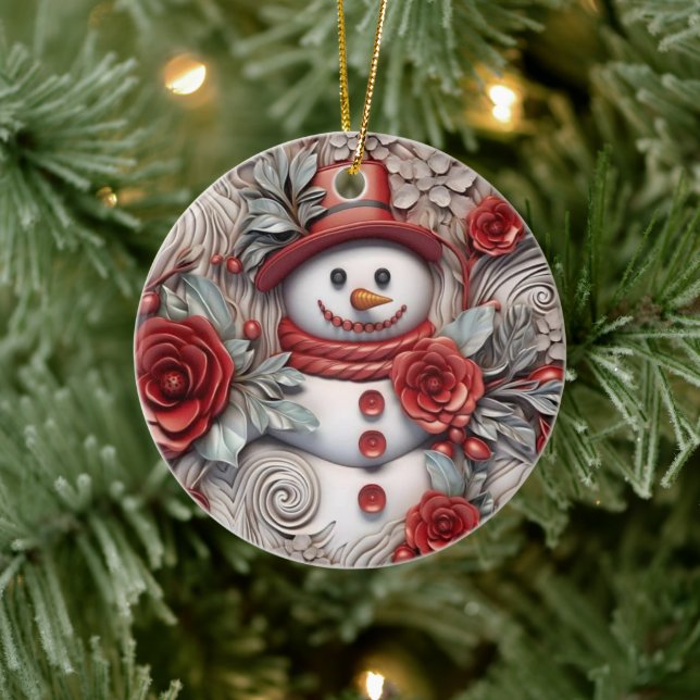 3:e jul Snögubbe Julgransprydnad Keramik (Träd)