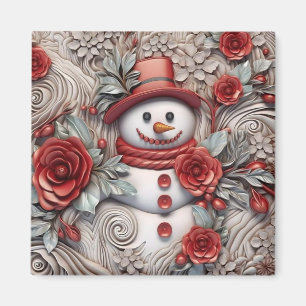 3:e jul Snögubbe Magnet