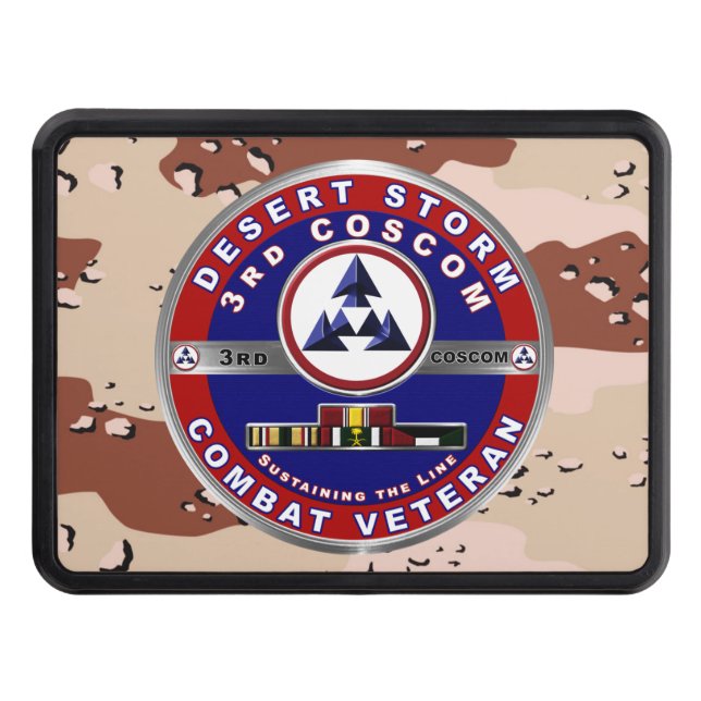 3:e kårens supportkommando Desert Storm Veteran Dragkroksskydd (Framsidan)