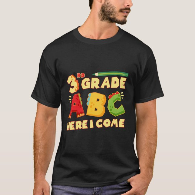 3:e Klass ABC Back to school första skoldagen T Shirt (Framsida)