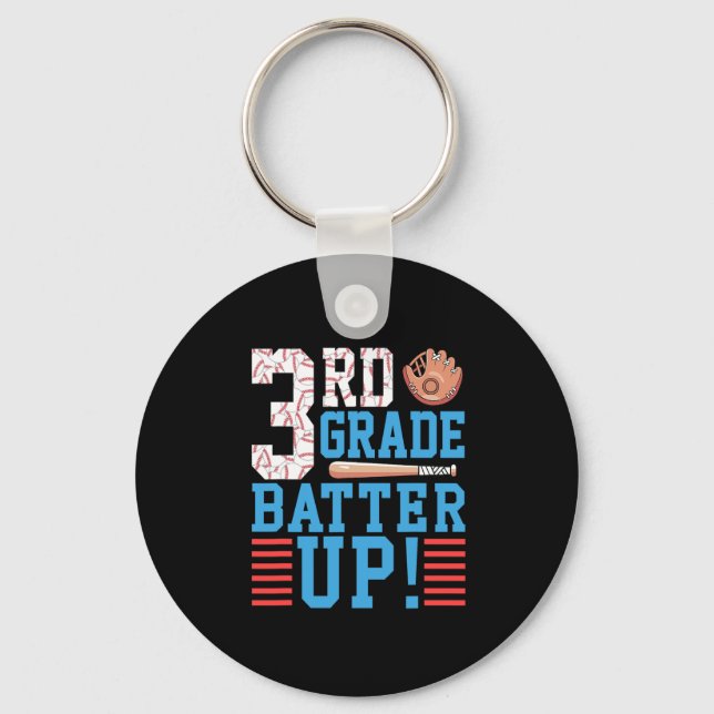 3:e Klass Back to school 3:e Klass-batter upp Base Nyckelring (Framsida)