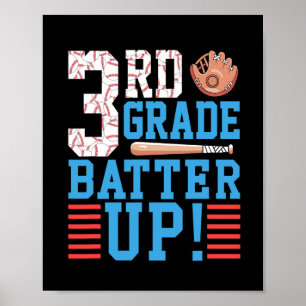 3:e Klass Back to school 3:e Klass-batter upp Base Poster