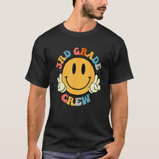 3:e klass besättning Retro Groovy lärare Student B T Shirt