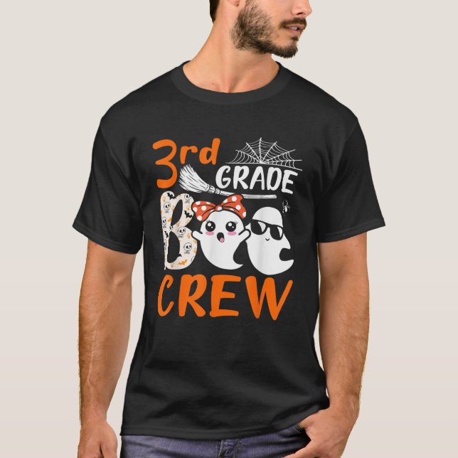3:e klass Boo Crew lärare studenter spöke Hallowee T Shirt (Framsida)