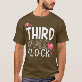 3:e Klass Flock Rosa Flamingo Squad Teacher Kid Th T Shirt