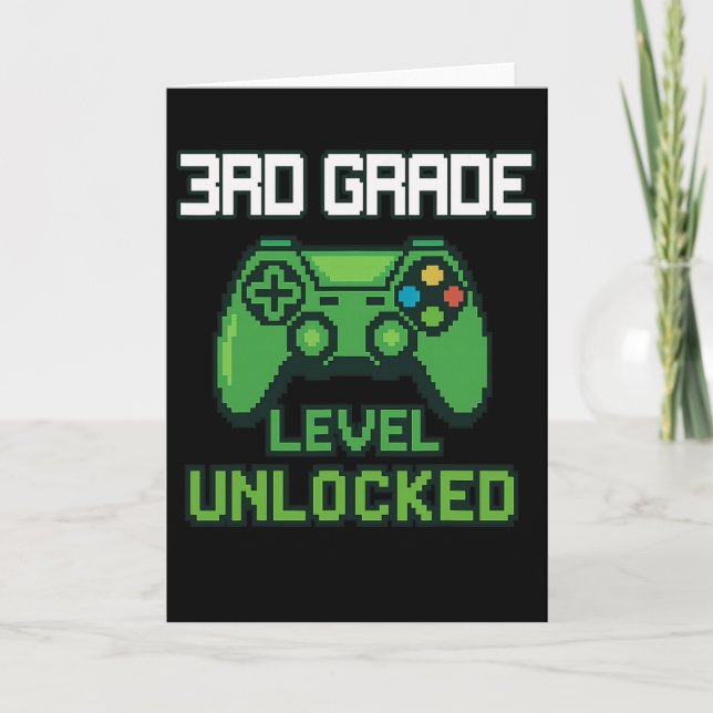 3:e klass nivå upplåst Gamer Ck Till skolan pojkar Kort (Framsida)