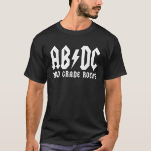 3:e Klass Sten ABCD-bakåt i klass 3 klass Sch T Shirt