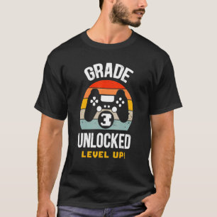 3:e klass upplåst Level Up Gamer Tillbaka till sko T Shirt