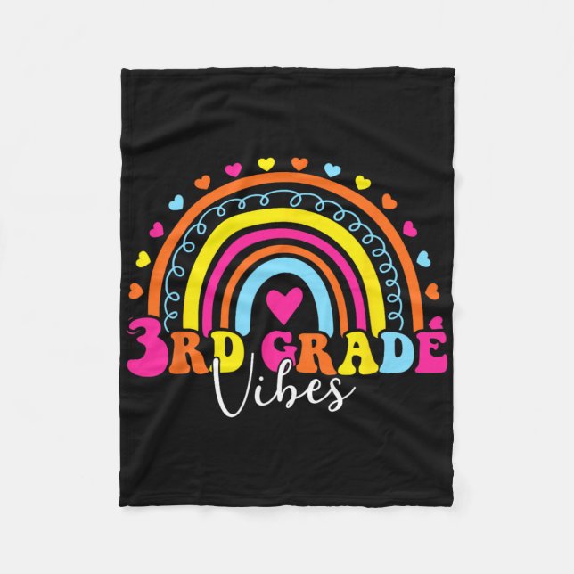 3:e Klass Vibes Back to school Retro 5:e Klass Tea Fleecefilt (Framsidan)